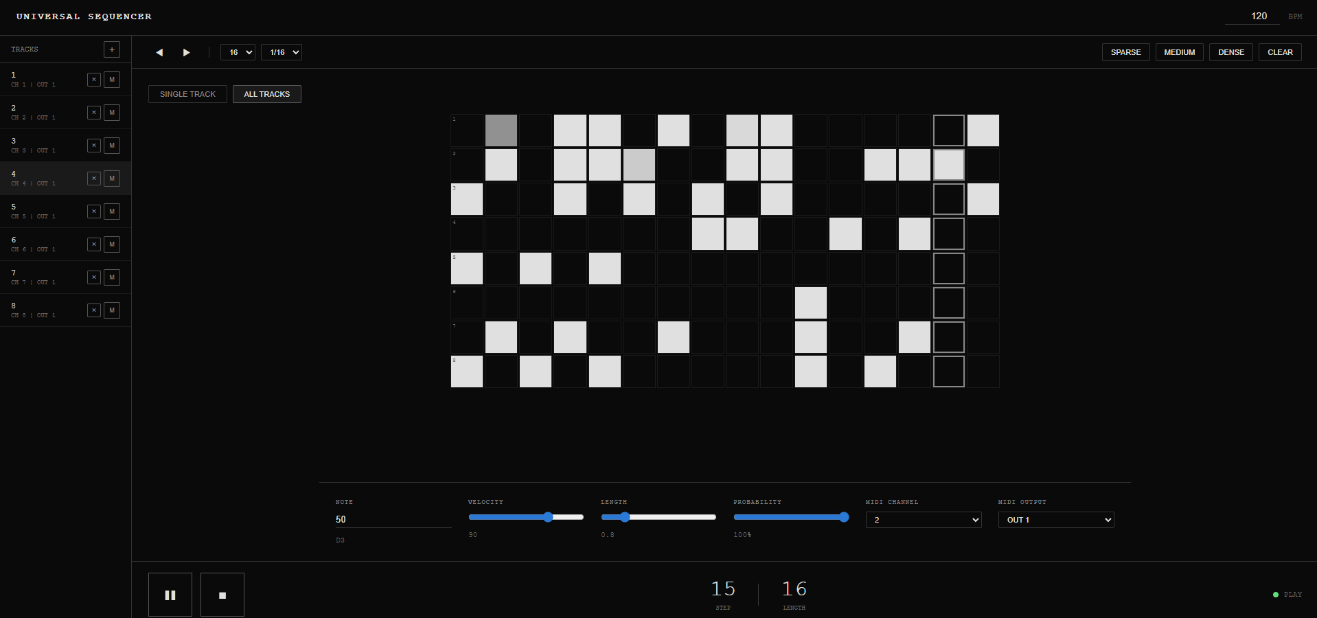 ESP32 Web Sequencer